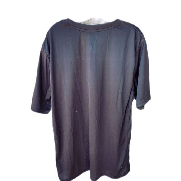 D.F.P. Jet black dry fit performance size Medium athletic shirt - Picture 3 of 7